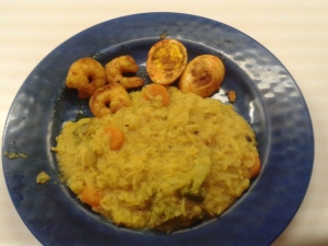 Celebration of first snow with hot Khichadi